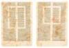 Eight original printed leaves from the Institutiones of Justinian I, with the Glossa ordinaria of Accursius - 2