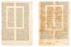 Eight original printed leaves from the Institutiones of Justinian I, with the Glossa ordinaria of Accursius - 3