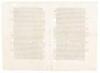 Four original printed leaves from the first edition of De humani corporis fabrica