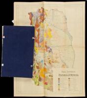 Series of 16 maps of Mendoza Province in Argentina