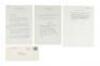 Small group of original signed letters from Albert Einstein to author Max Fishler, an important correspondence about Immanuel Kant and Relativity
