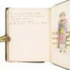 Manuscript notebook with 39 ink and watercolor drawings in illustration of 39 manuscript limericks