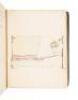 Manuscript notebook with 39 ink and watercolor drawings in illustration of 39 manuscript limericks - 6