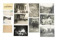 8 photo albums documents railroad trip through the United States