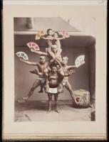 Album with 50 mounted hand-colored albumen photographs of Japan