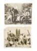 Two original press photographs of Albert Einstein and his wife Elsa relaxing at the El Mirador resort in Palm Springs