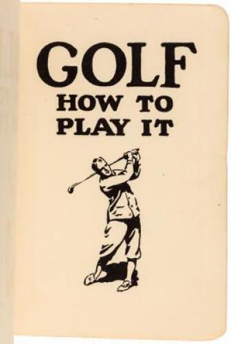 Golf. How to Play it.