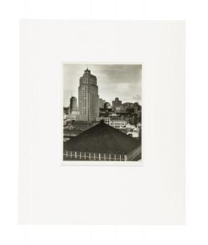 Gelatin silver print photograph of San Francisco's Pacific Telephone Building, now Yelp headquarters