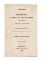 Proceedings of the Democratic Whig National Convention...December, 1839, for the Purpose of Nominating Candidates for President and Vice President