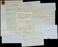 Nine documents relating to the stay of the whaling ship Richmond, Philander Winters captain, at Hobart Town, Van Diemen's Land