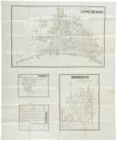 [Maps of Long Beach, Tropico, Van Nuys, and Monrovia]