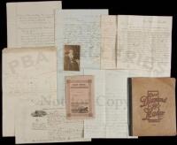 Collection of approximately 15 letters and other items relating to the whaling ship Richmond and related matters