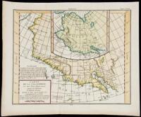 Carte de la Californie et des Pays Nord-Ouest separ&eacute;s de l'Asie par le d&eacute;troit d'Anian...