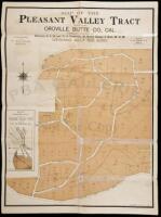 Map of the Pleasant Valley tract at Oroville, Butte Co., Cal., comprising portions of sections 8,9, 16 and 17 of township 19, north range 4 east, m.d.m. Containing about 600 acres