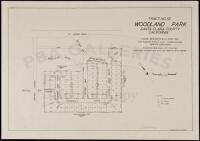 Map of the Woodland Park subdivision of Palo Alto, California