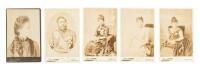 Five cabinet card photographs of Hawaiian royal family members