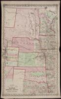 Colton's Map of Kansas, Nebraska, Dakota & Indian Territory