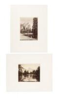 Two photographs of Yosemite, California