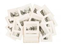 Lot of 84 Steel Engravings of China