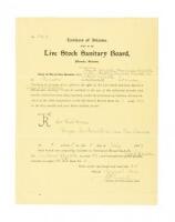 Letter by a Tucson Judge arranging water rights for Hispanic farmers with ranches bordering the US Cavalry camp that guarded the city against Apache attack