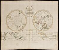 The world divided into the torrid zone, the temperate & frigid zones, both north & south