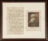 "Waiting" - manuscript poem signed by John Burroughs