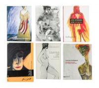 Six volumes on the art of Lawrence Ferlinghetti - all signed