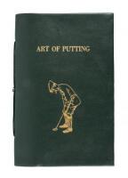 The Art of Putting - one of 50 subscriber's copies