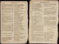 Two Original Leaves from the Second Folio edition of Shakespeare's plays