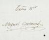 Letter from Miguel Costanzo to the Viceroy of New Spain, requesting arms for the cavalry corps of the northern provinces, plus a manuscript payment voucher for Costanzo - 3