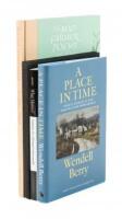 Four signed volumes by Wendell Berry