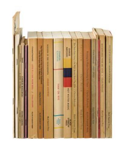 Approximately twenty volumes or periodicals by or relating to Charles Bukowski