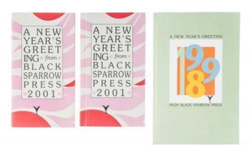 Three New Year's Greetings from Black Sparrow Press