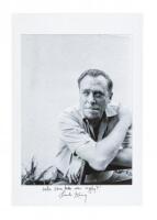 Photographic print of Charles Bukowski, signed by Sam Cherry and Linda King