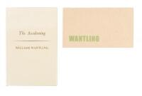 Two Limited Editions by William Wantling, one signed