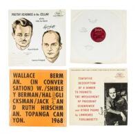Three LP recordings of Beat authors and performers - signed by Lawrence Ferlinghetti and Jack Hirschman