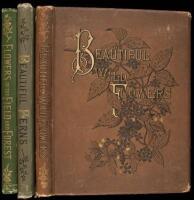 Set of three botanical works illustrated by Isaac Sprague & others
