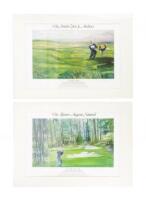 Six limited edition golf prints