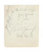 Autograph sheet signed by Bobby Jones and 13 others