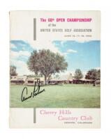 The 60th Open Championship of the United States Golf Association, June 16, 17, 18, 1960. Cherry Hills Country Club, Denver, Colorado