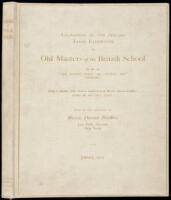 Catalogue of the Special Loan Exhibition of Old Masters of the British School in Aid of "The Artists' Fund" and "Artists' Aid" Societies.