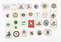 Consecutive collection of 34 U.S. Open souvenir bag tags, 1980-2012