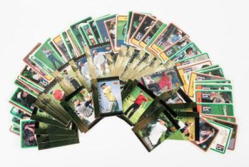 Large collection of collectible golf trading cards, Upper Deck, PGA Tour, etc.