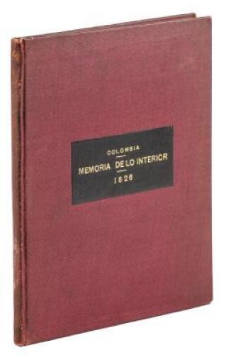 Esposicion que el secretario de estado del Despacho del Interior, de la Republica de Colombia, hace al Congreso de 1826, sobre los negocios de su departamento