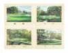 Large collection of 34 limited edition prints of famous golf holes