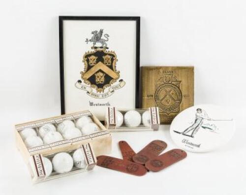 Small group of golf collectibles