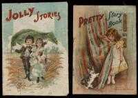 Two Children's books on linen from McLoughlin Brothers