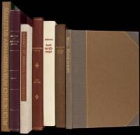 Six Medicina Rara facsimile editions of rare early medical texts and one reference text