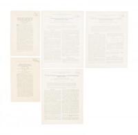 Four offprints of papers by Franklin & Gosling, plus another paper, all signed by R.G. Gosling