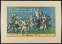 The health of the child is the power of the nation Children's year, April 1918 - April 1919